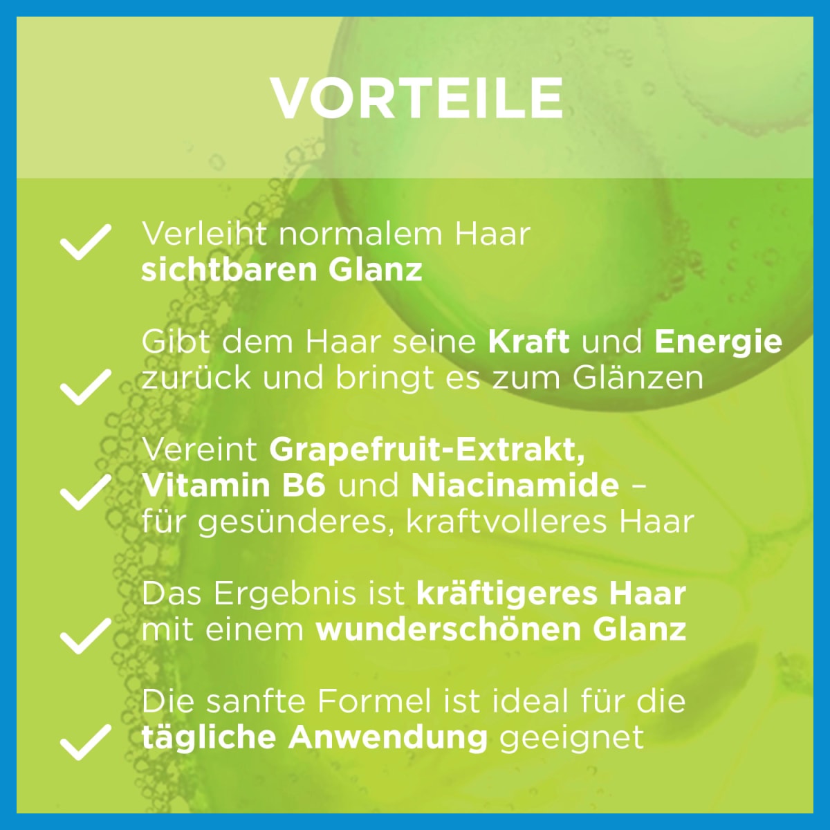 Shampoo Kraft & Glanz, stärkeres & glänzendes Haar, 400 ml