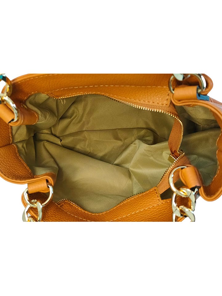 ORE10 Leder-Shopper in Cognac - (B)27 x (H)45 x (T)15 cm günstig kaufen onesize