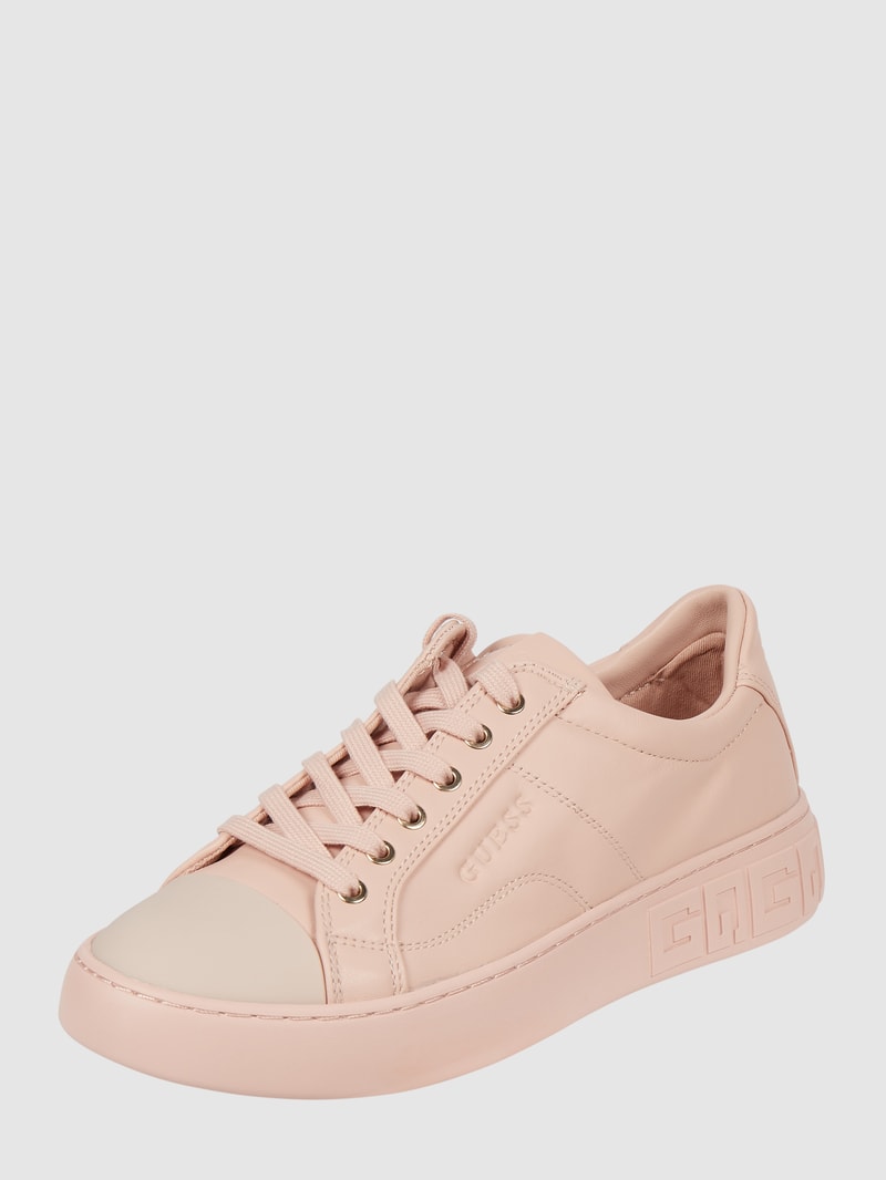 Sneaker mit Label-Schriftzug in pink
