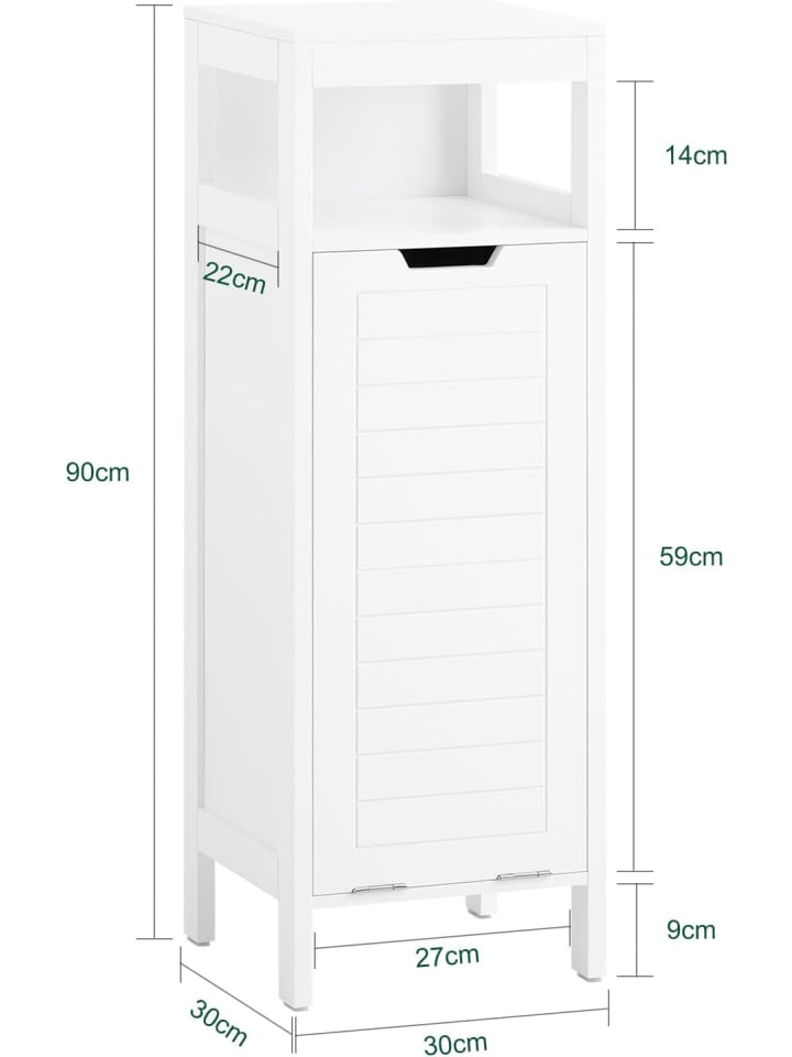 SoBuy Wäscheschrank in Weiß - (B)30 x (H)90 x (T)30cm günstig kaufen onesize