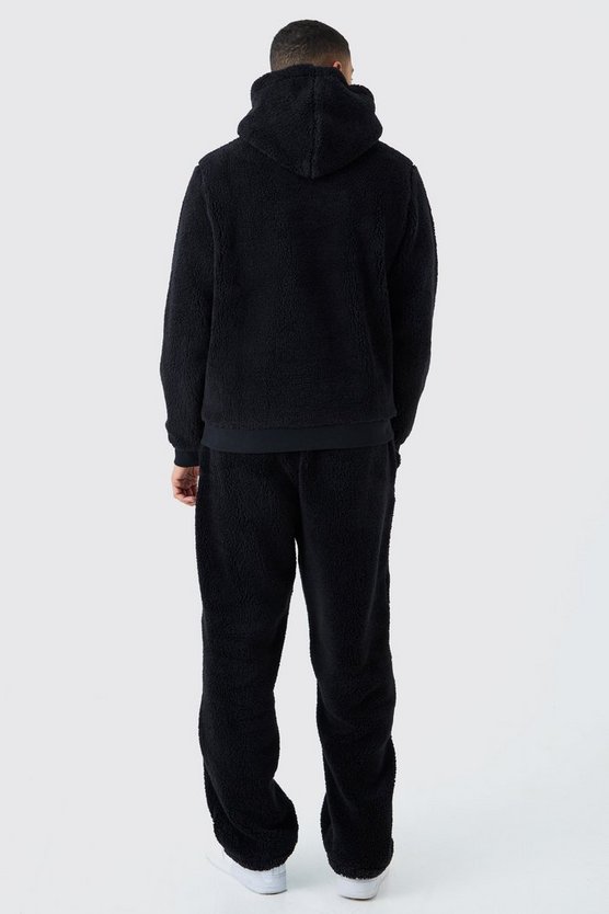 Einfache Oversize Borg-Jogginghose