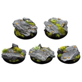 Rocky Outcrop Bases, Round 40mm (5)