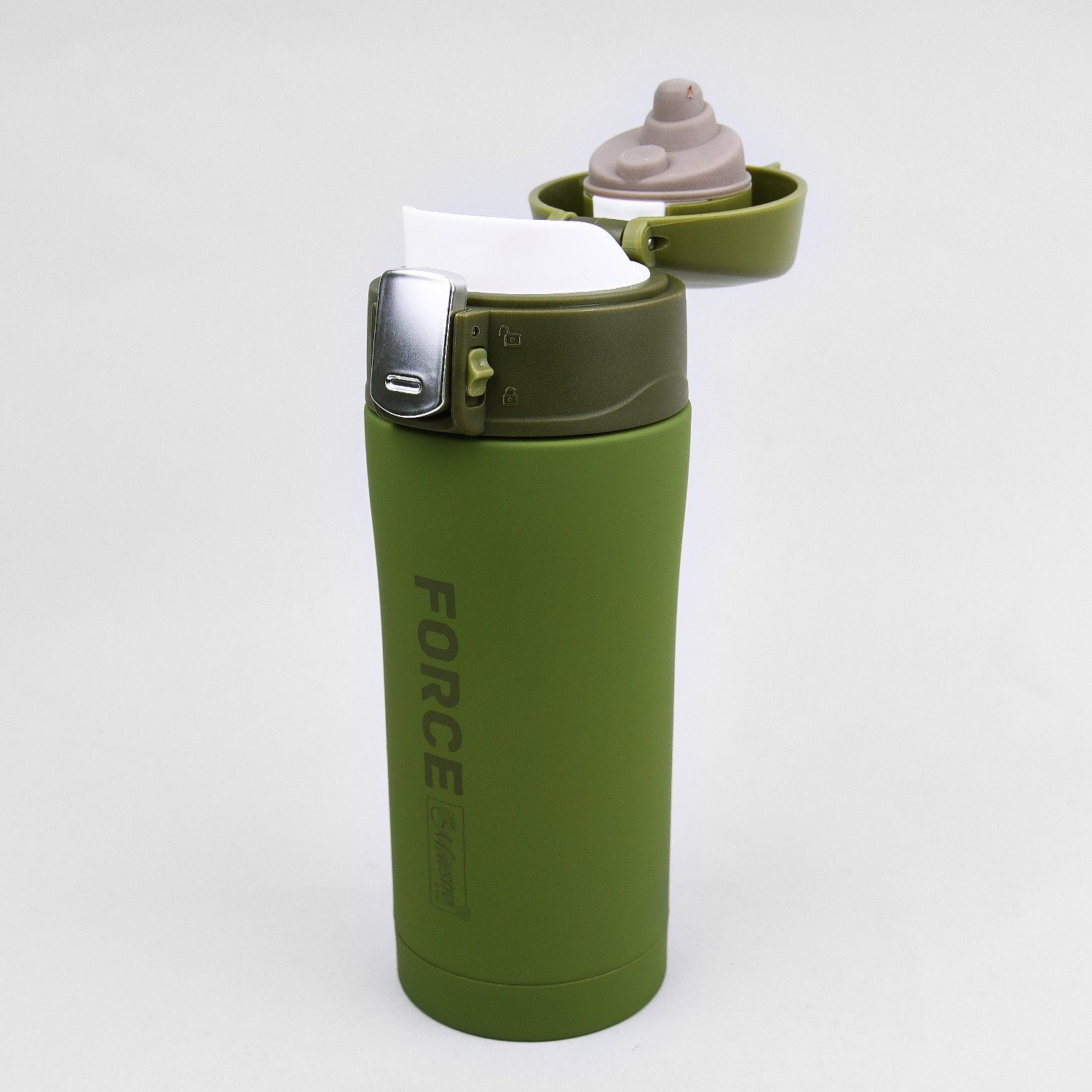 Maestro Thermoflasche MR-1643, aus Edelstahl; Vakumisolierung + Doppelwände [12 Std.]