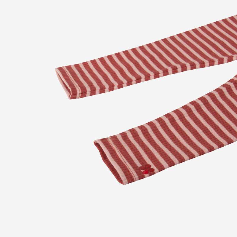 Leggings bébé fille brique rayé rouge Catimini