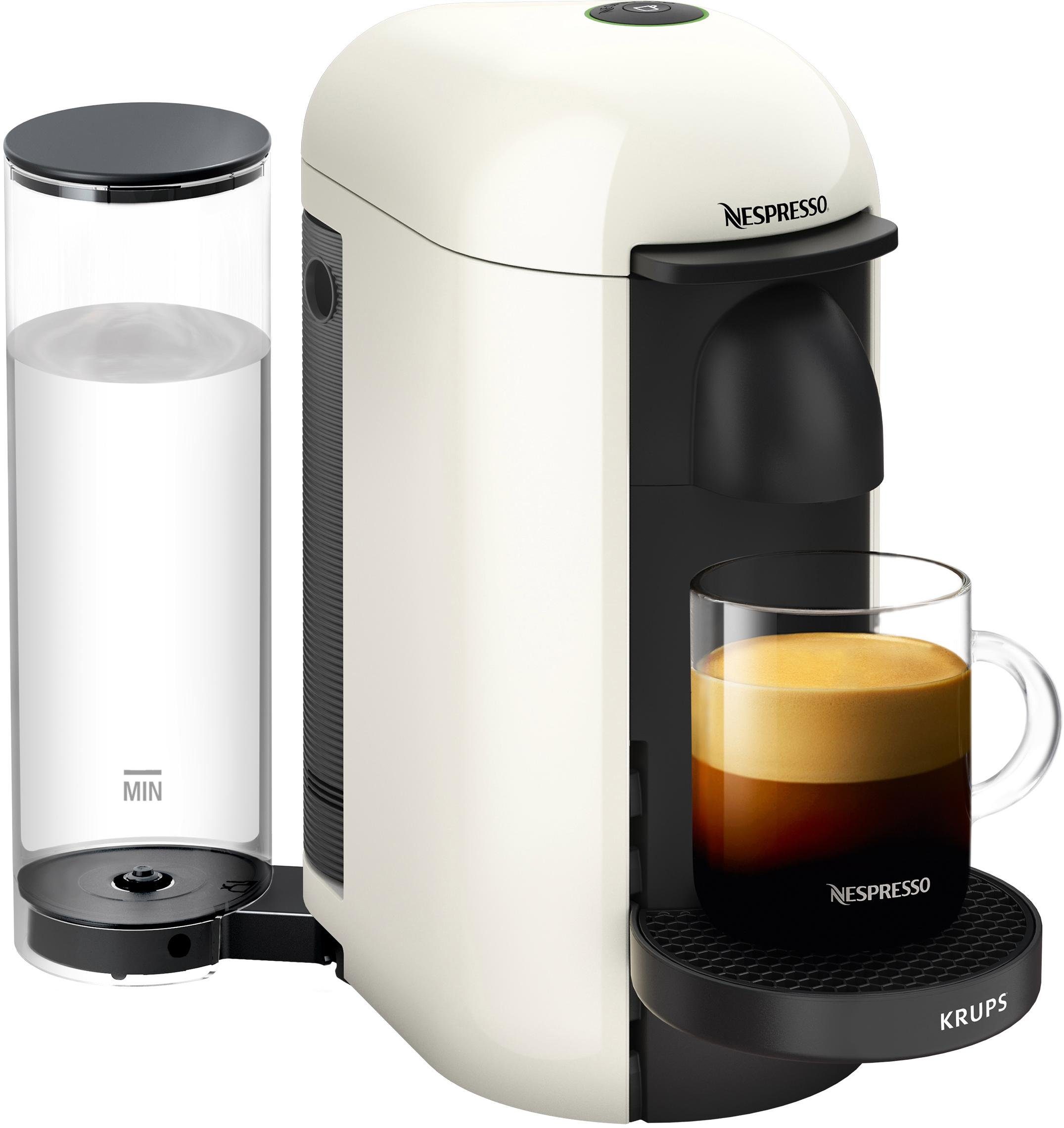 Nespresso Kapselmaschine XN9031 Vertuo Plus von Krups, Kapselerkennung durch Barcode, inkl. Willkommenspaket mit 12 Kapseln