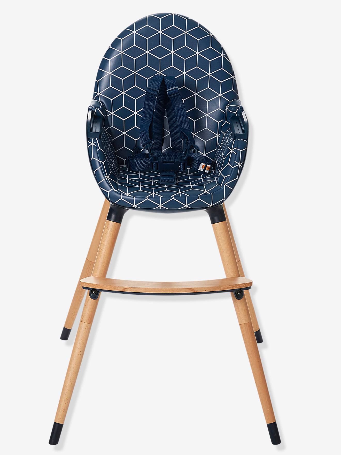 Vertbaudet Mitwachsender Kinder Hochstuhl TOPSEAT - blau bedruckt