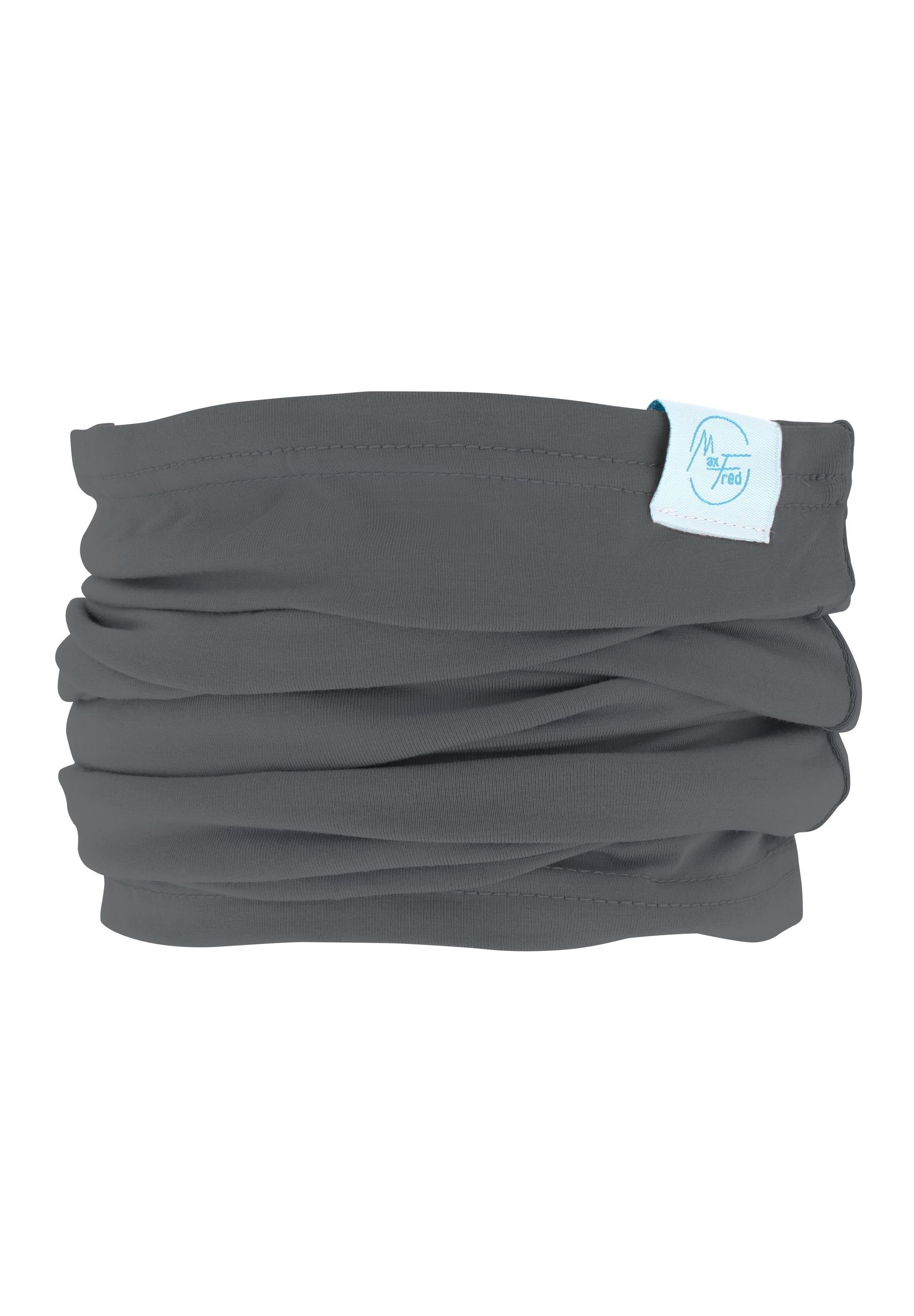 Maxfred Multifunktionstuch Bamboo darkgrey Multifunktionstuch, Elastisch, Nachhaltig, geringe Geruchsaufnahme, Ultraweich