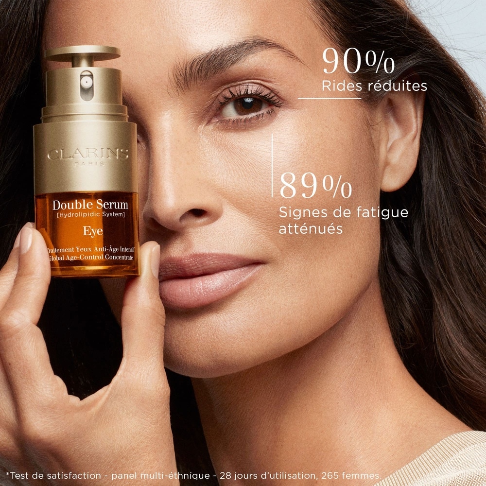 Clarins Double Serum Eye   Traitement Yeux Antiâge Intensif Contour des yeux