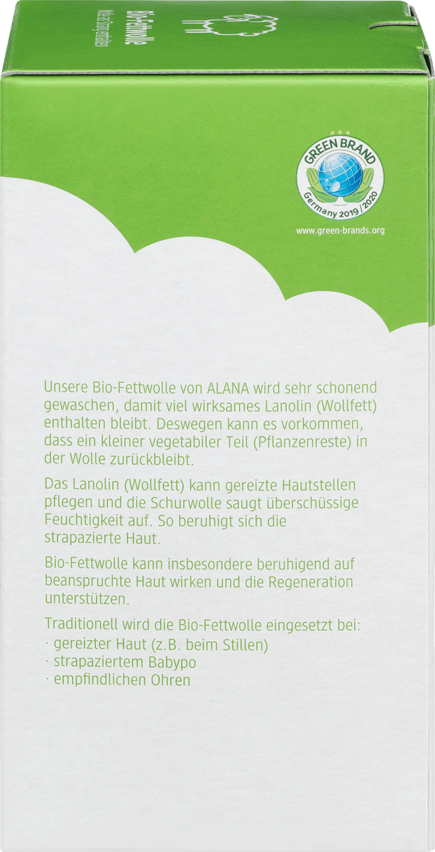 Fettwolle am Strang, 50 g