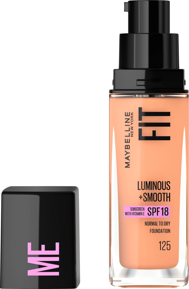 Foundation Fit Me Liquid 125 Nude Beige, LSF 18, 30 ml