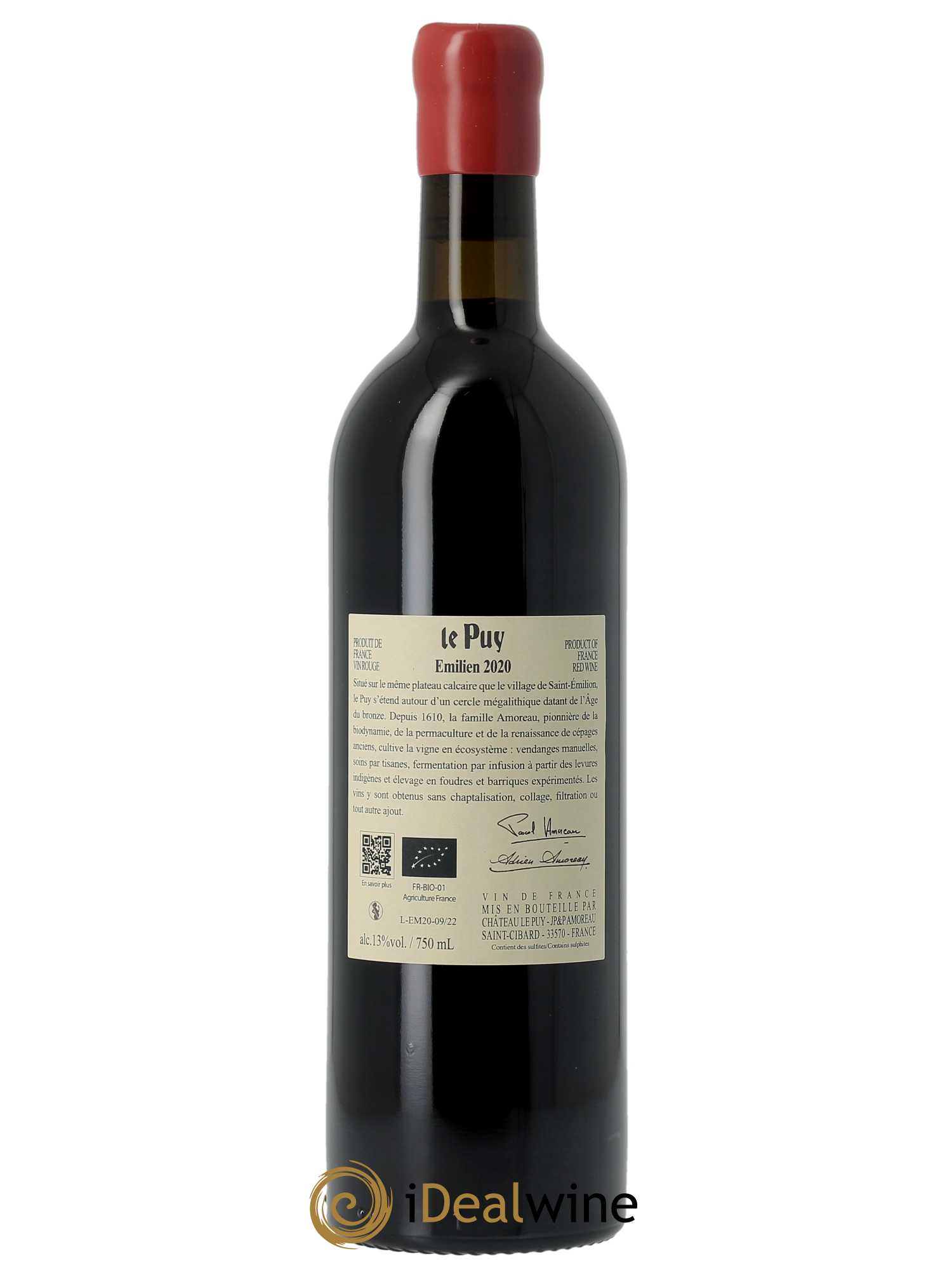 Le Puy - Cuvée Emilien  2020 - Lot de 1 Bouteille