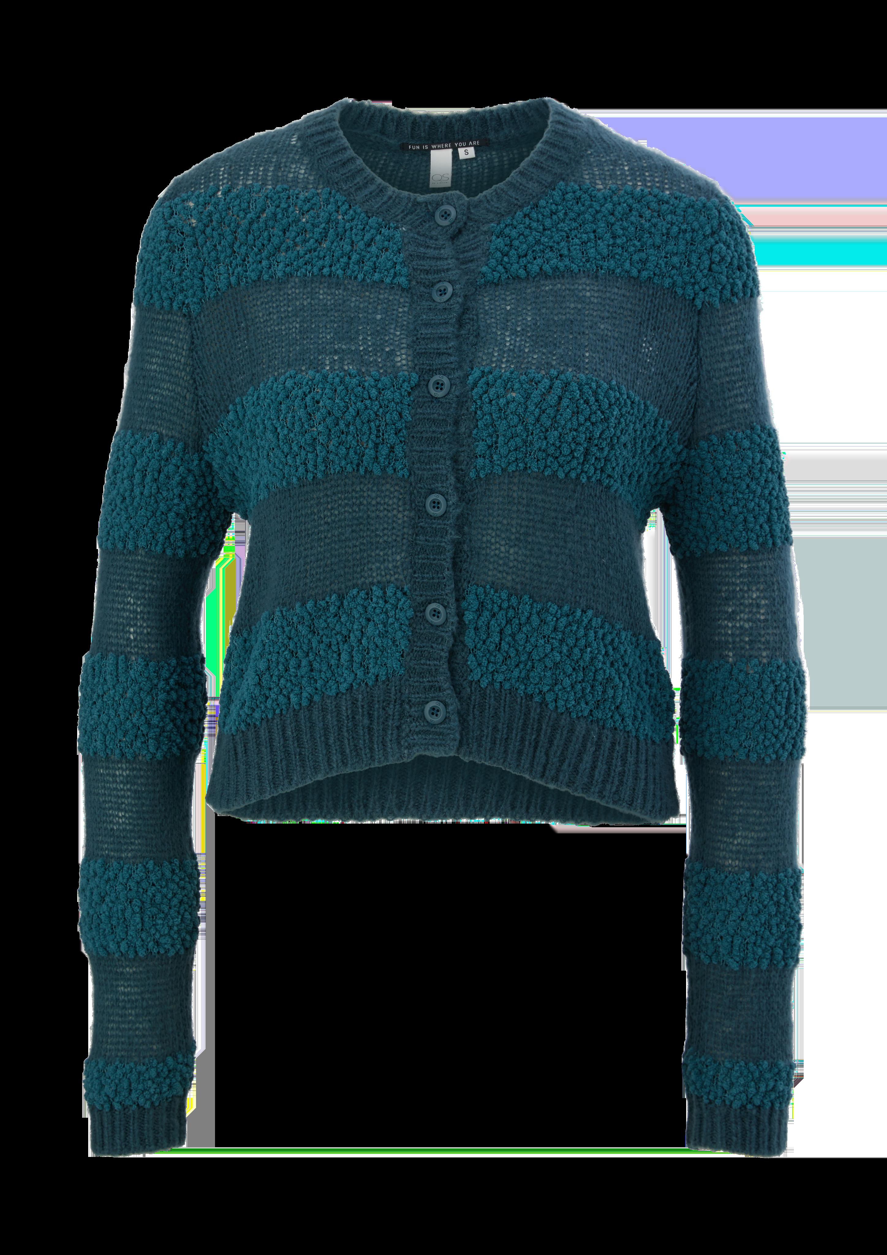 Jacke mit gestreiftem Strickmuster  2119044-6985