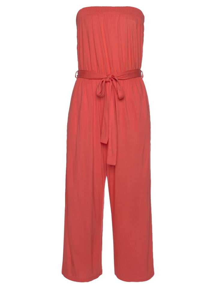 LASCANA Culotte-Overall in koralle günstig kaufen