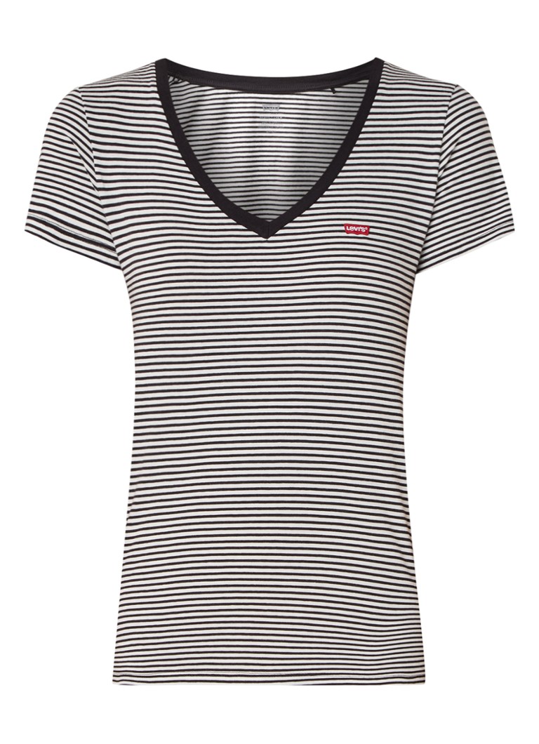 T-shirt Levi's Perfect con logo e stampa a righe