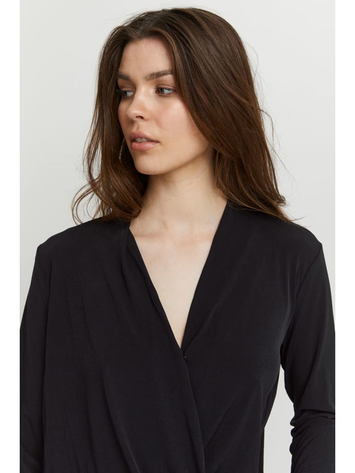 ICHI Jumpsuit IHLIMA JU - 20102796  Langer Jumpsuit mit V-Ausschnitt in schwarz günstig kaufen