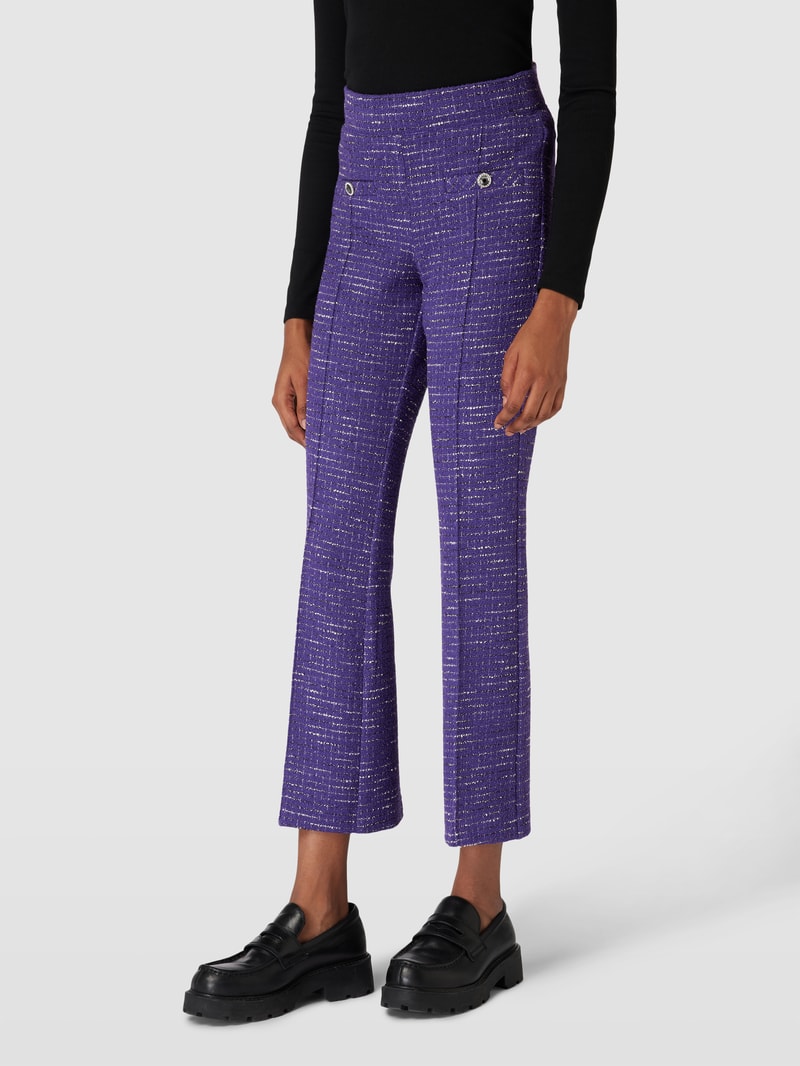 Stoffhose mit Allover-Muster Modell 'RANEE EASY KICK' in lila