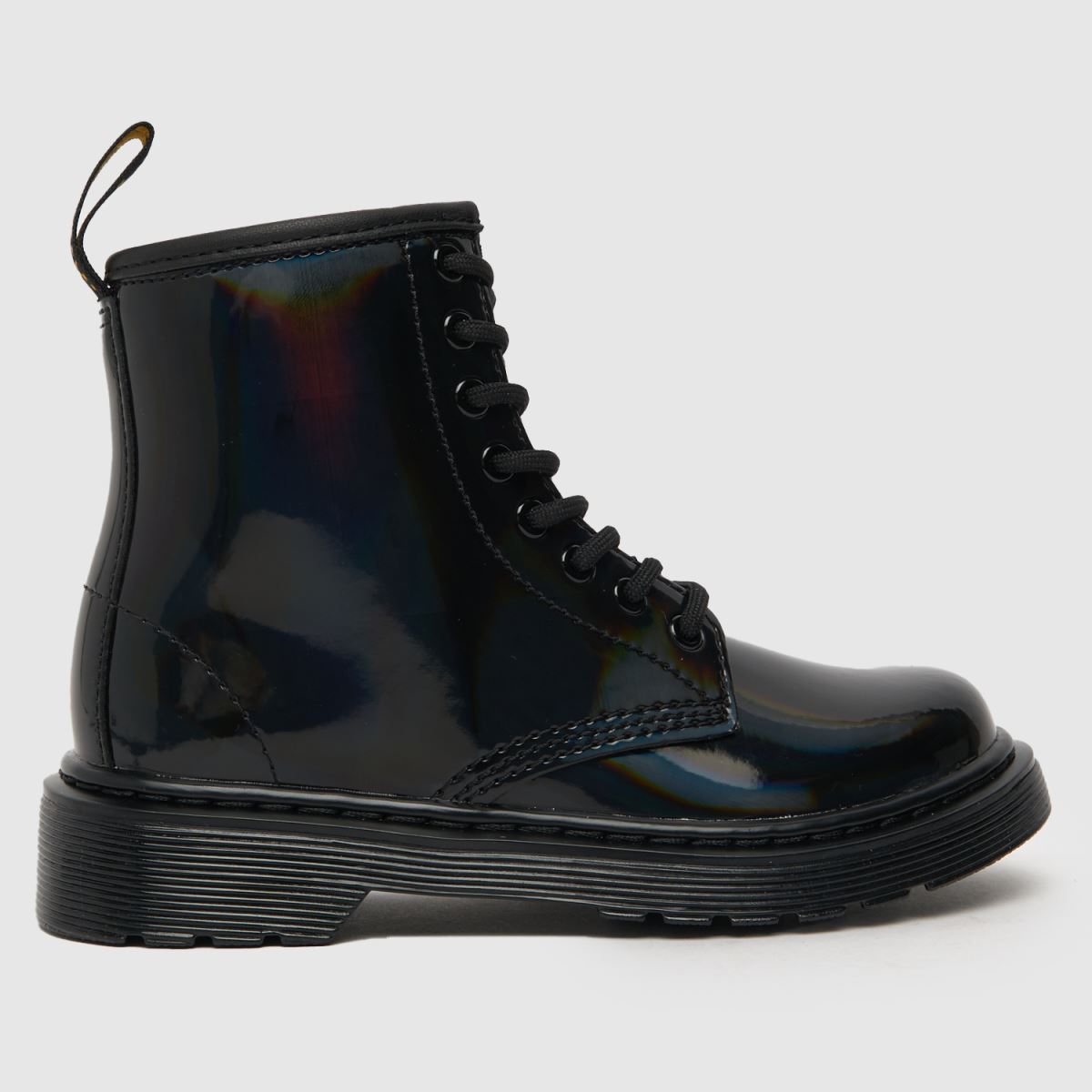 Dr Martens svarta 1460 Rainbow flickstövlar