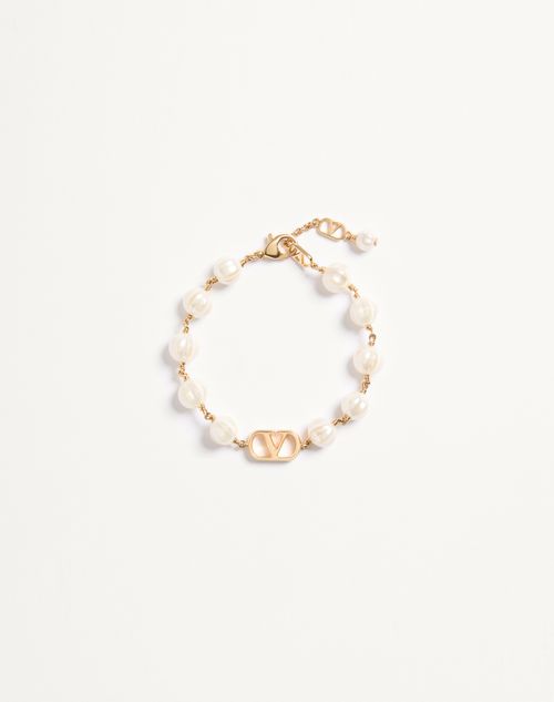 VLogo Signature armbånd med metal og glasperler