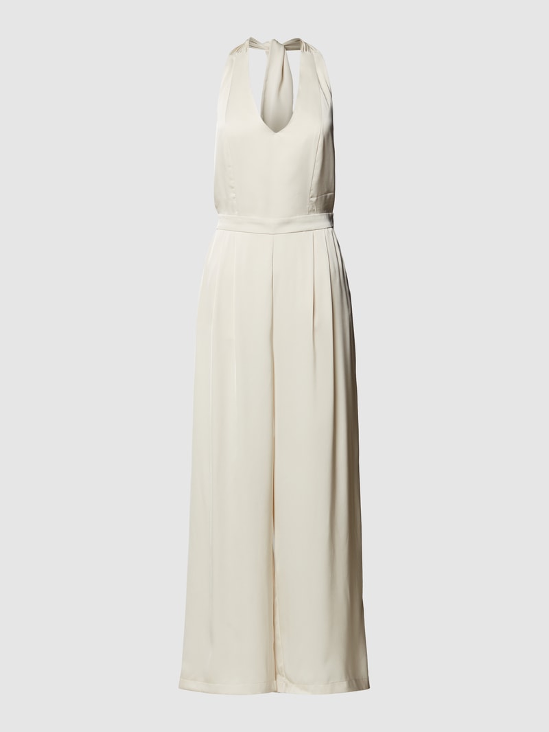 Jumpsuit mit offener Rückseite Modell 'VIRAVENNA' in ecru