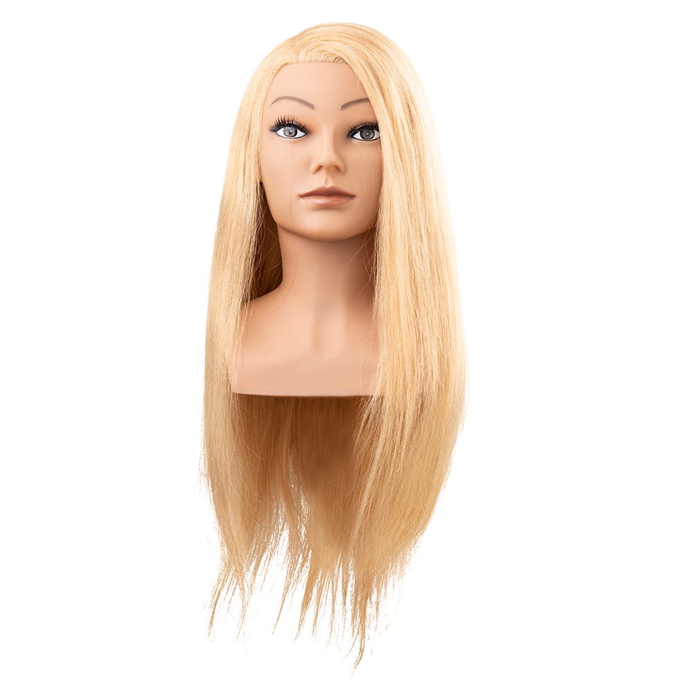 Efalock Übungskopf Clara Humanhaar goldblond 60cm
