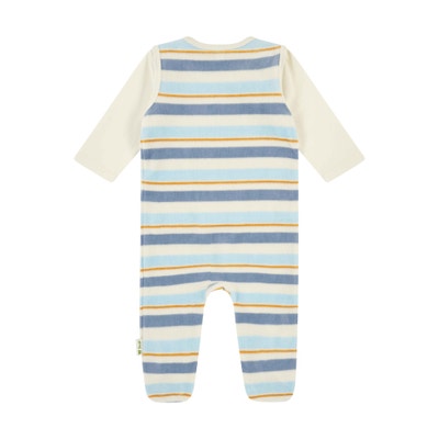 Set Strampler + T-Shirt langarm GOTS, hellblau für Jungs