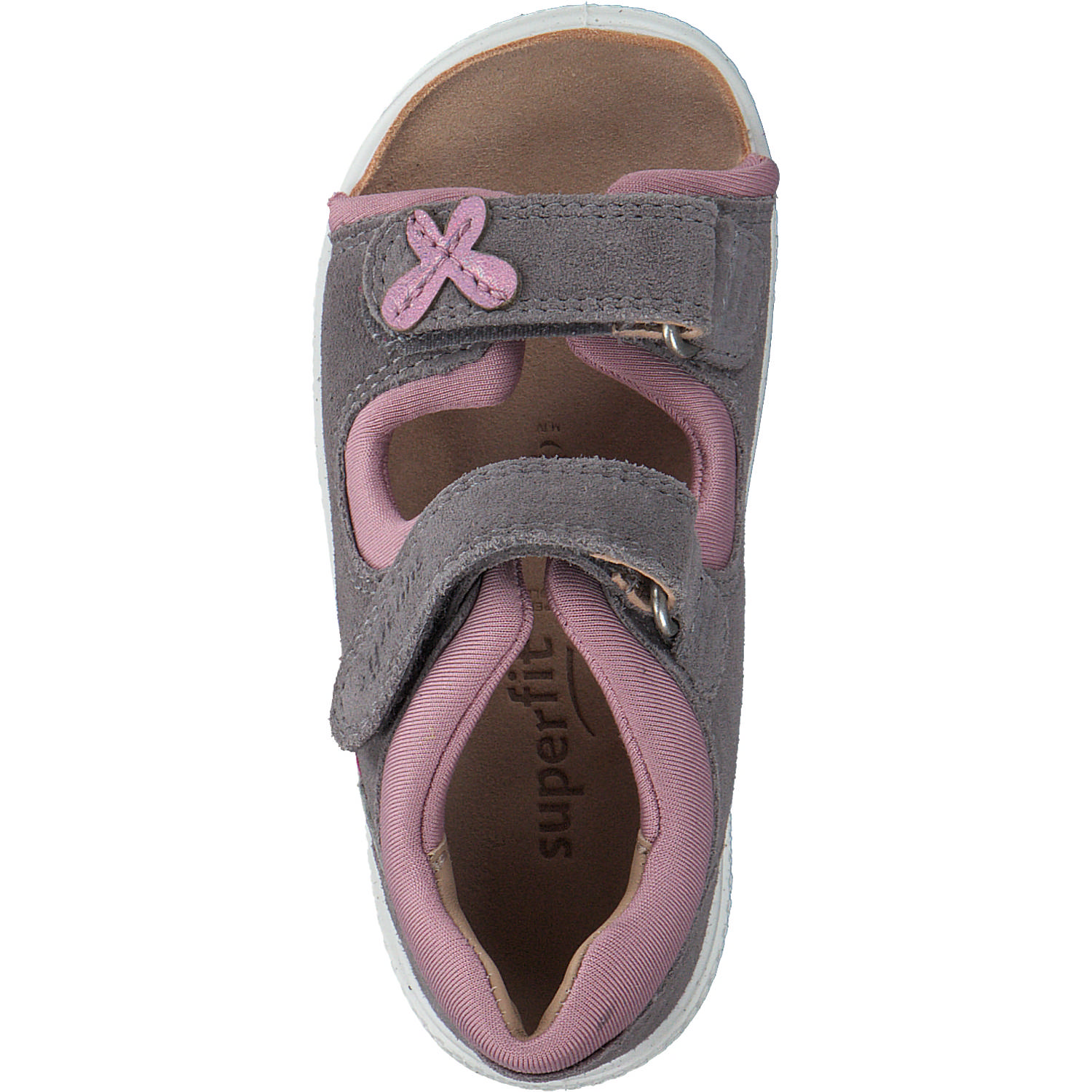 Superfit POLLY 00093, Sandaletten, Kinder, Grau/Rosa