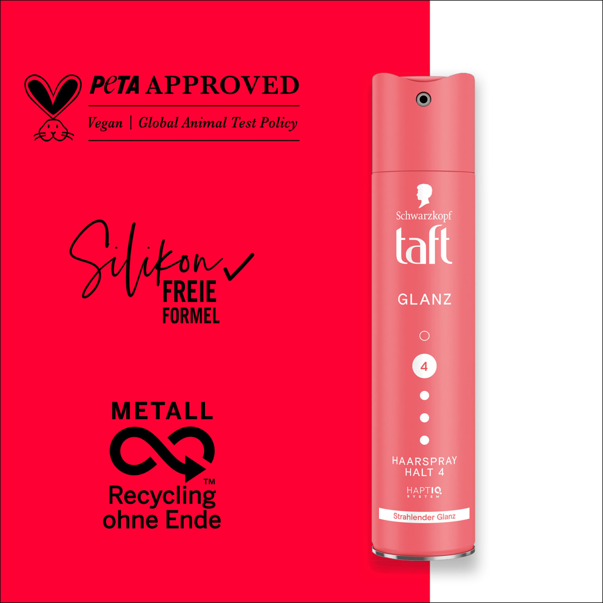 Haarspray GLANZ Halt 4, 250 ml