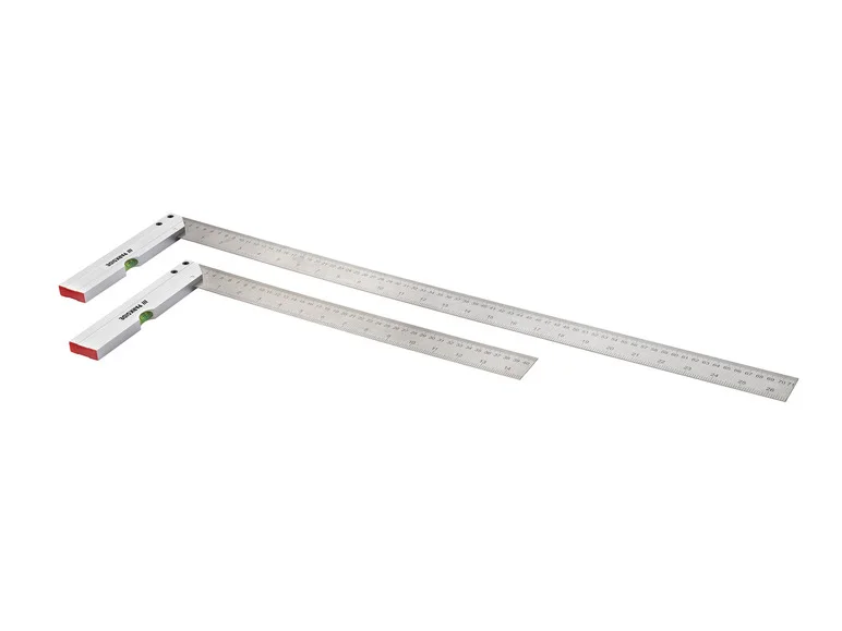 Conjunto de esquadros PARKSIDE®, nível de bolha graduado, esquadro de corte angular