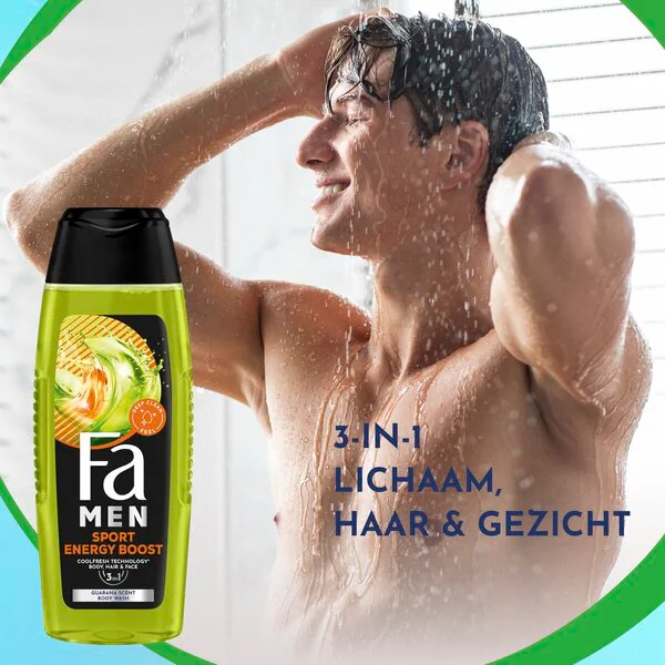 Fa Men Sport Energy Boost 3 az 1-ben tusfürdő 250ml