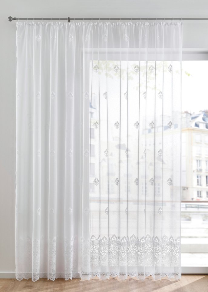 Jacquard Gardine mit Ornamenten