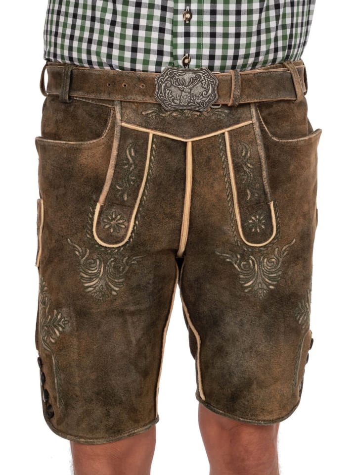 MADDOX Lederhose HERMANN in braun günstig kaufen