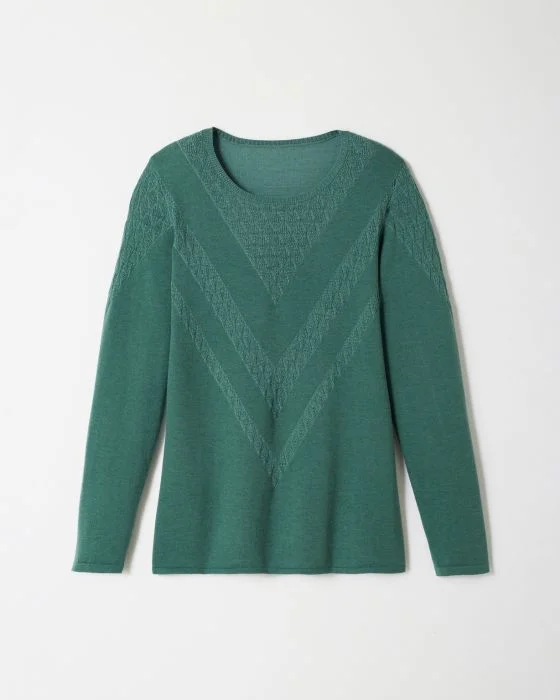 Pull maille fantaisie chaud Thermolactyl