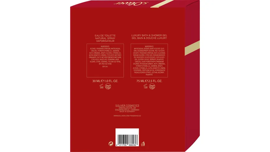 s.Oliver Selection Eau Intense Eau de Parfum + Duschgel Geschenkpackung