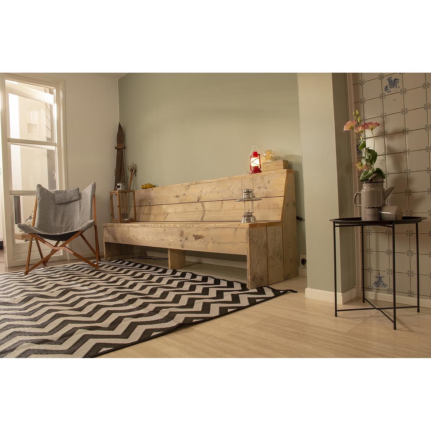 Bo-Camp Wave 350 x 270 cm schwarz weiße Chill-Matte