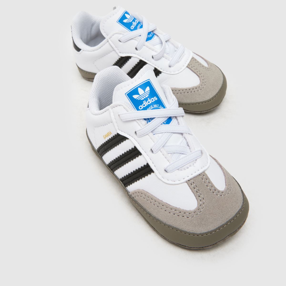adidas vita och svarta Samba Babysneakers