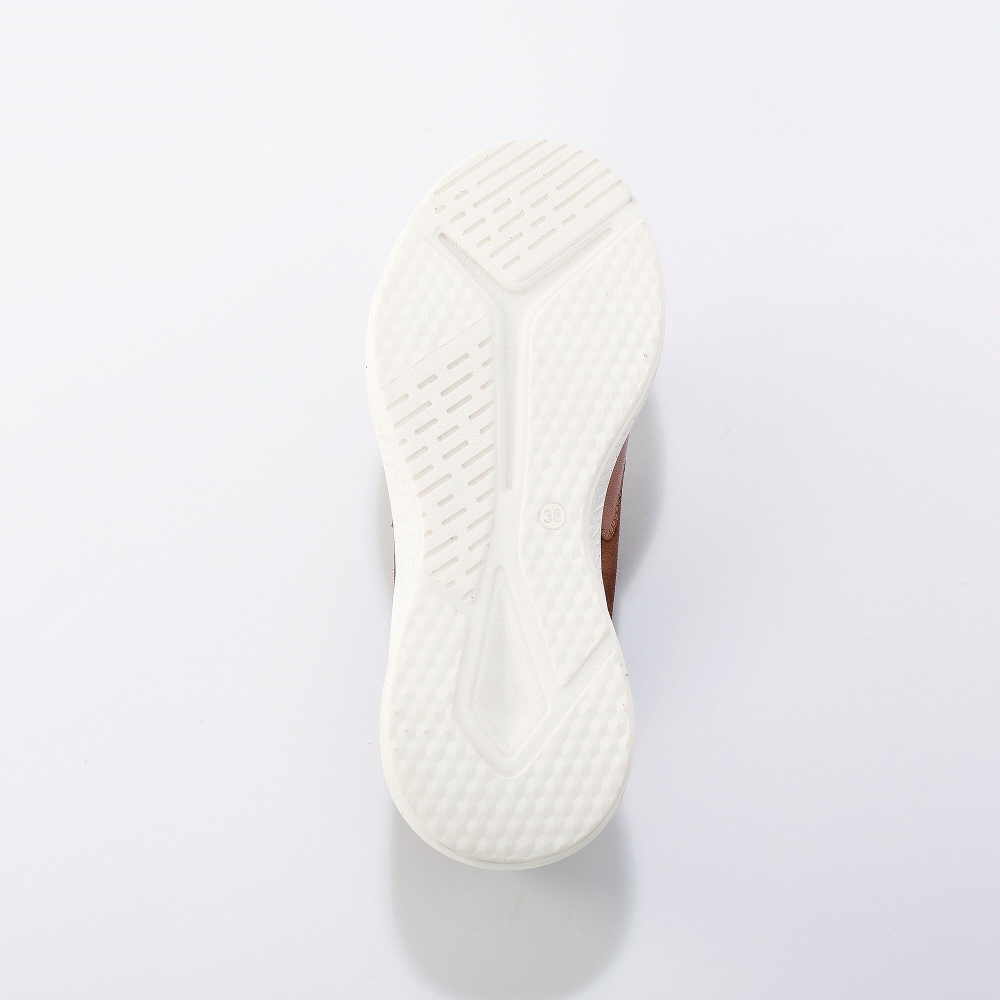 Baskets zippées à lacets en cuir