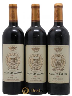 Château Gruaud Larose 2ème Grand Cru Classé  2014 - Lot de 3 Bouteilles