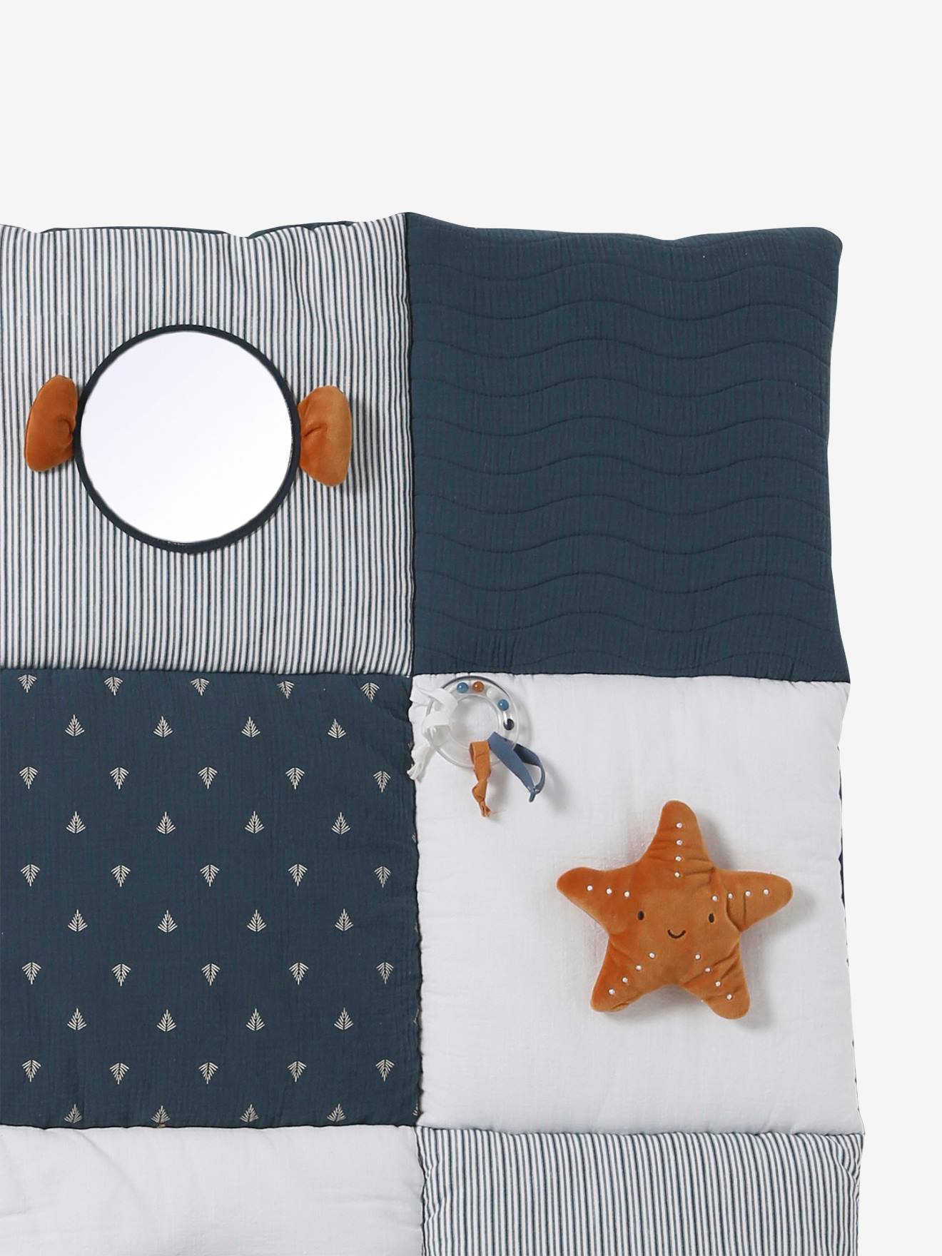 Vertbaudet Baby Activity-Decke - blau/navy sea