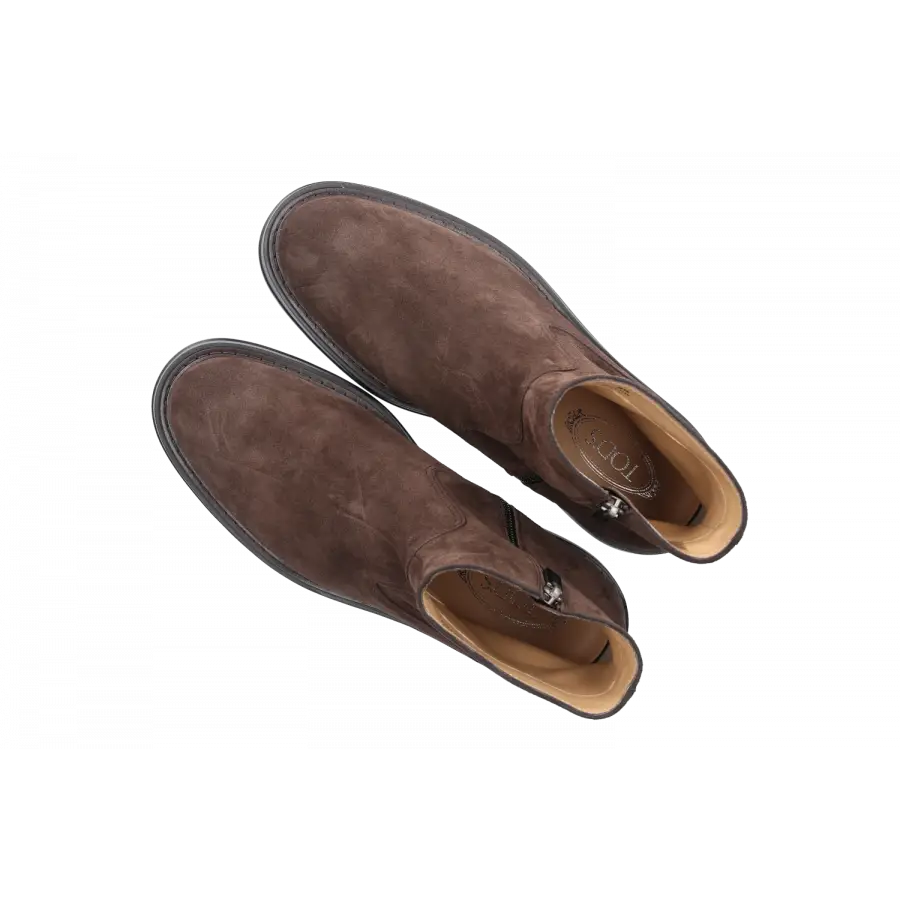 Tod's - Stiefeletten M61K0 Veloursleder - braun