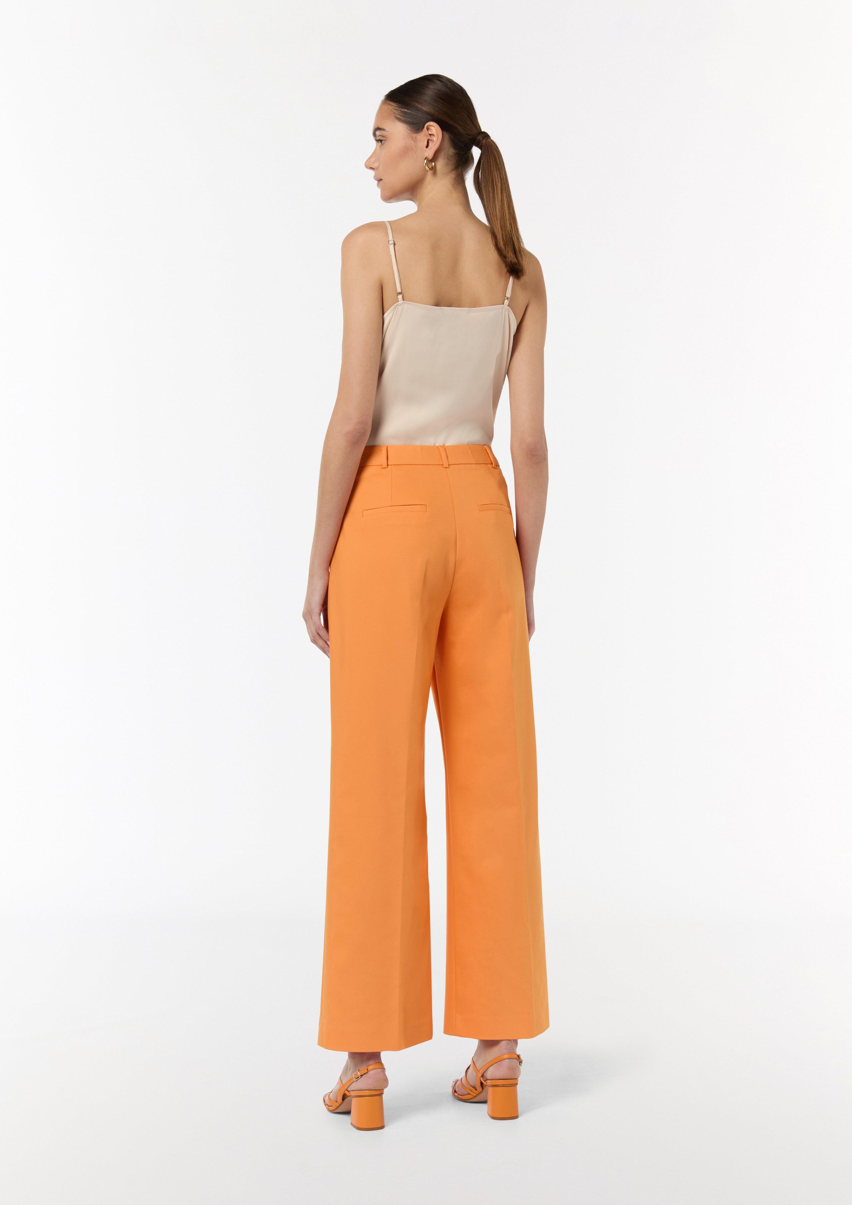 Regular: Hose mit Bügelfalten - orange