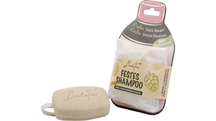 BadeFee Festes Shampoo Hopfenblüten 80 g