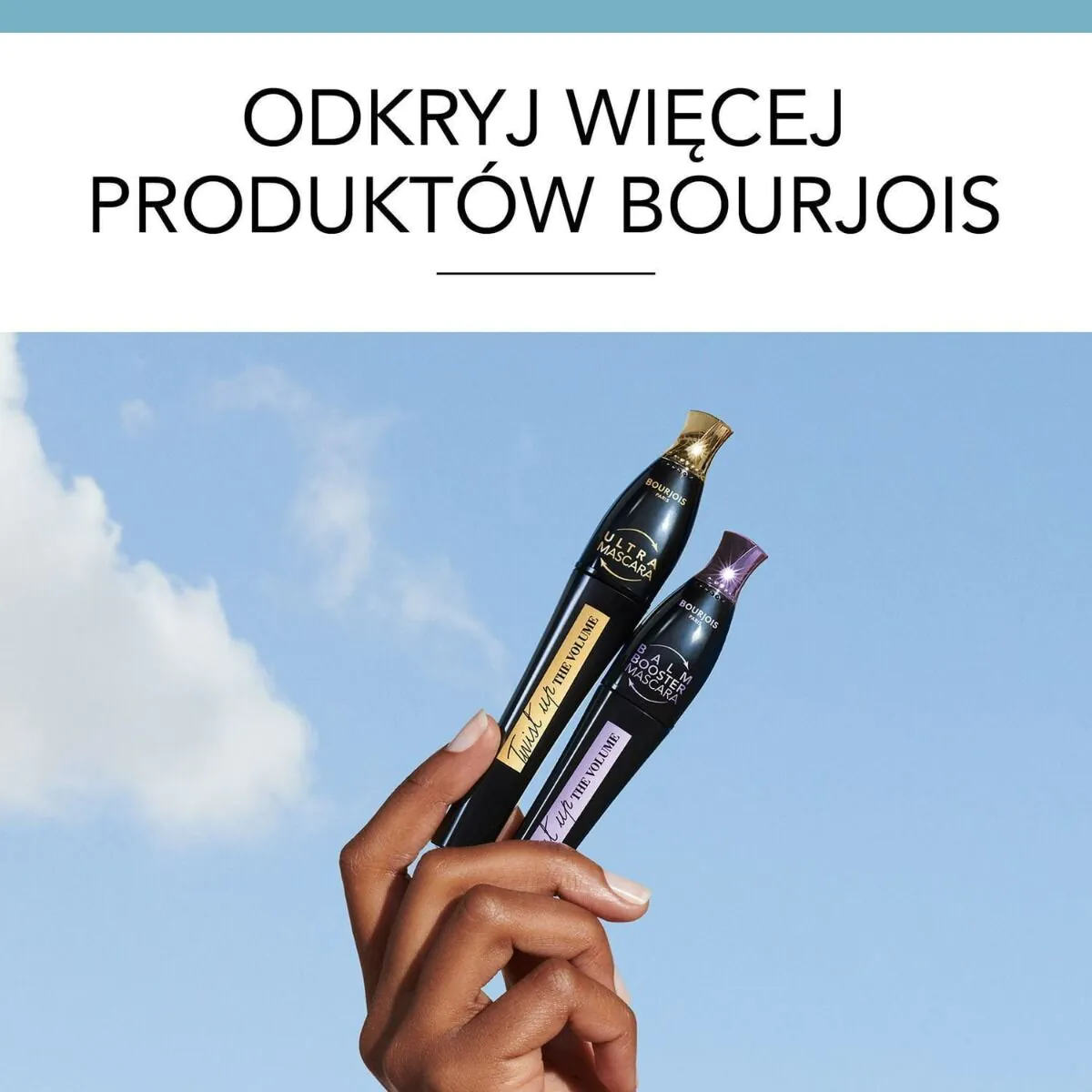 Bourjois blakstienų tušas „Twist Up The Volume Balm Booster“