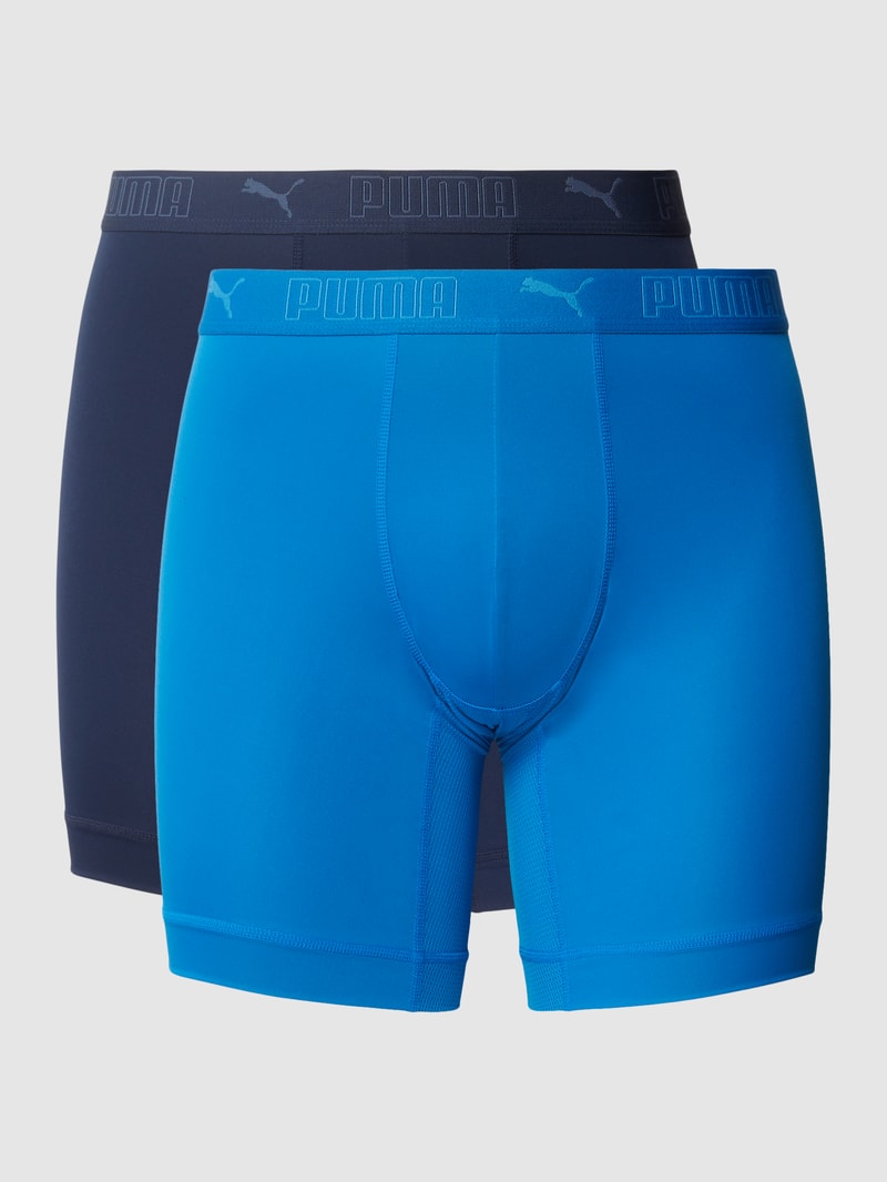 Boxershorts mit elastischem Logo-Bund im 2er-Pack Modell 'Sport' in blau