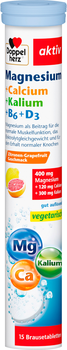 Magnesium Calcium Kalium + Vitamine B6 + D3 15 St, 100,5 g