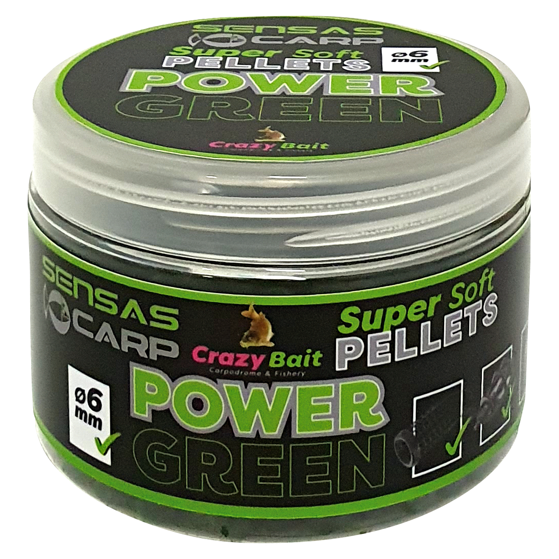 Sensas Super Soft Pellets (Power Green)