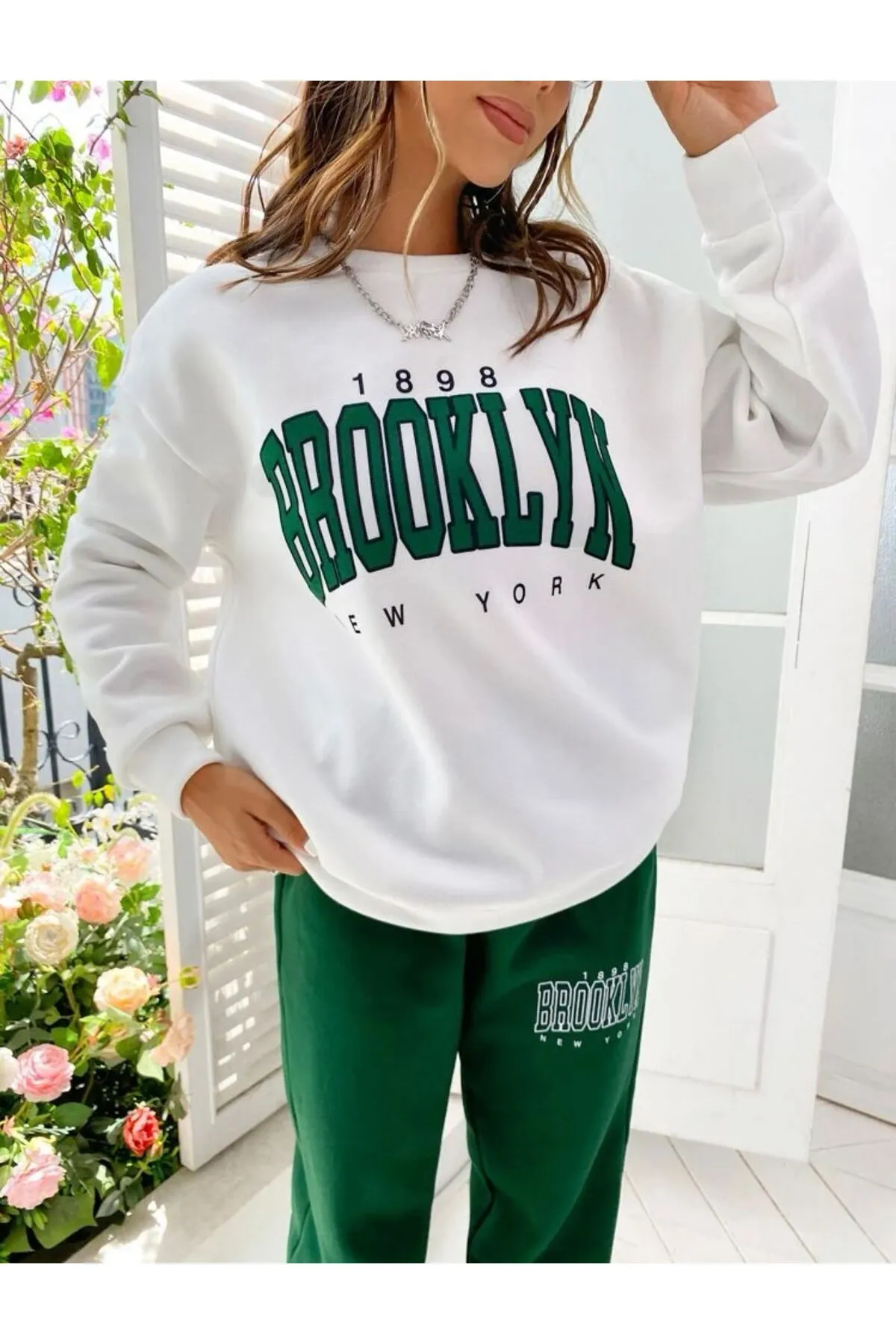 MOONBULL  Sport-Sweatsuit Set - Weiß - Regular Fit