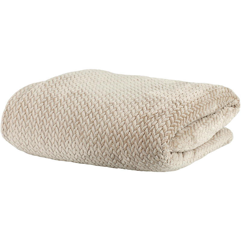 Home Pledd 150x200 cm flanellfleece beige