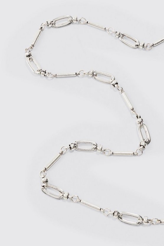 Chain Link Detail Multi Layer Necklace