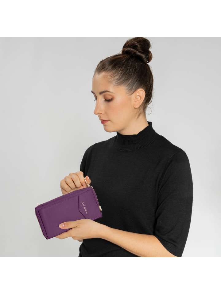 Lazarotti Bologna Leather Handytasche Leder 11 cm in purple günstig kaufen onesize