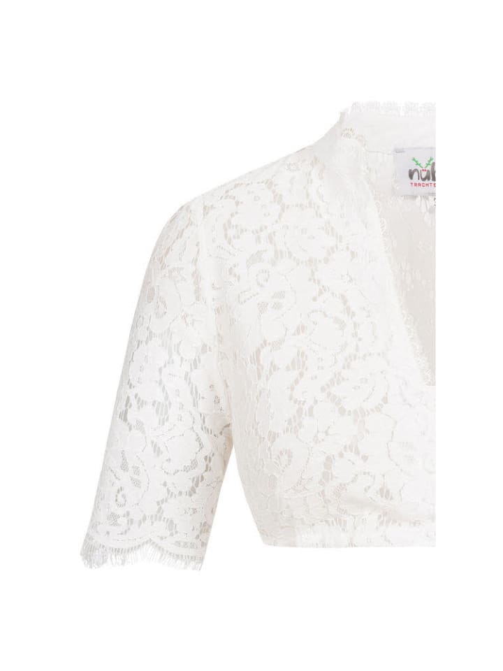 Nübler Dirndlbluse Kurzarm Melani in Creme günstig kaufen